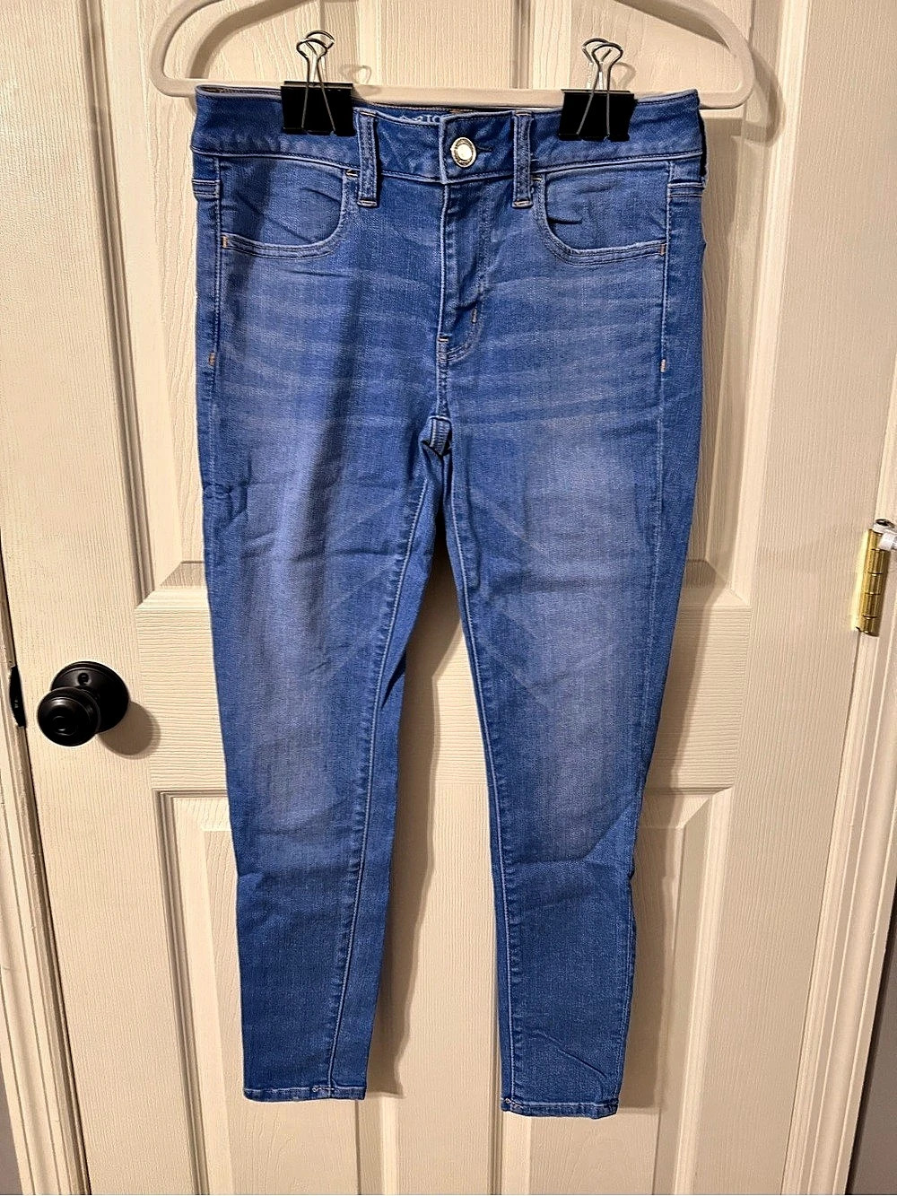 American Eagle Outfitters Super Stretch Jegging Skinny Jeans Size 8 short Blue